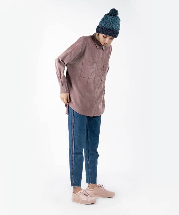 شومیز مخمل کبریتی زنانه جوتی جینز JootiJeans کد 04731311 - 4