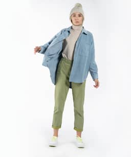 شومیز مخمل کبریتی زنانه جوتی جینز JootiJeans کد 04731311 - 4