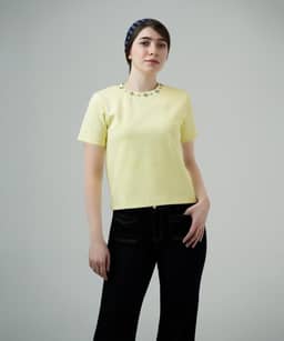 تیشرت آستین کوتاه زنانه جین وست مدل 61773334 - 1