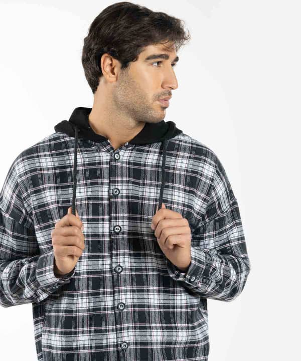 پیراهن مردانه کلاه دار جوتی جینز JootiJeans کد 04531051 - 7
