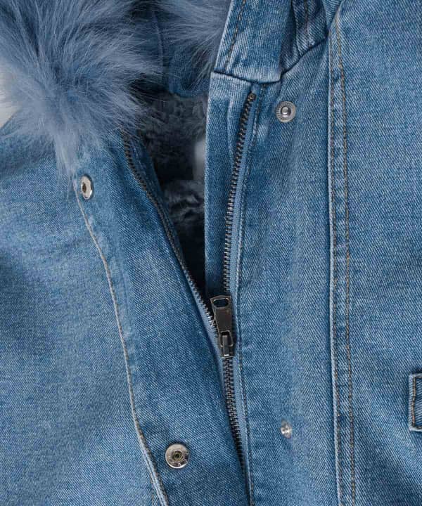 کاپشن جین زنانه جین وست Jeanswest مدل 04222508 - 4