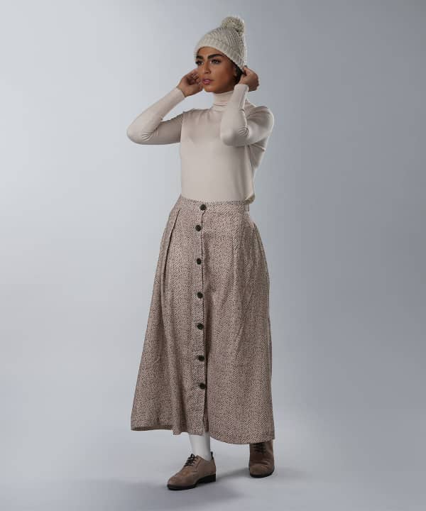 دامن طرح دار زنانه جوتی جینز JootiJeans کد 04741101 - 2