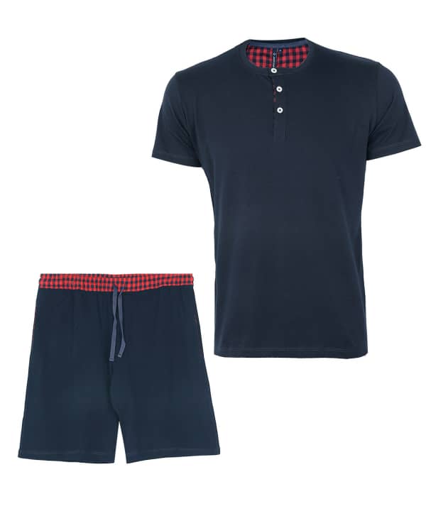 ست تیشرت و شلوارک راحتی مردانه جوتی جینز Jooti Jeans کد 01573A07 - 0