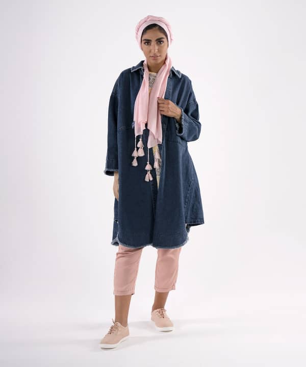 مانتو جین زنانه جوتی جینز JootiJeans کد 03731611 - 2