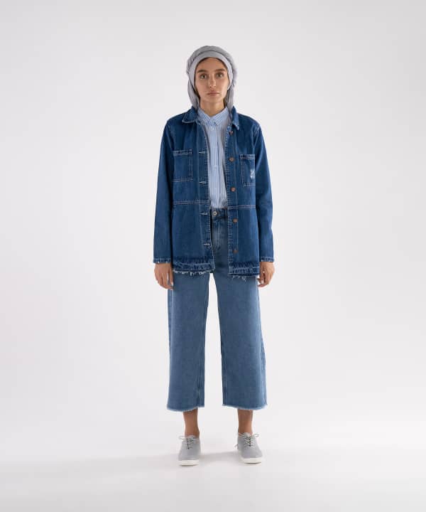 مانتو جین کوتاه زنانه جوتی جینز JootiJeans کد 11731618 - 1