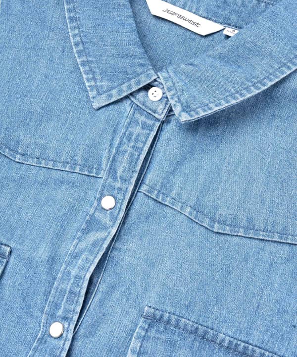 شومیز جین زنانه جین وست Jeanswest کد 03231504 - 2