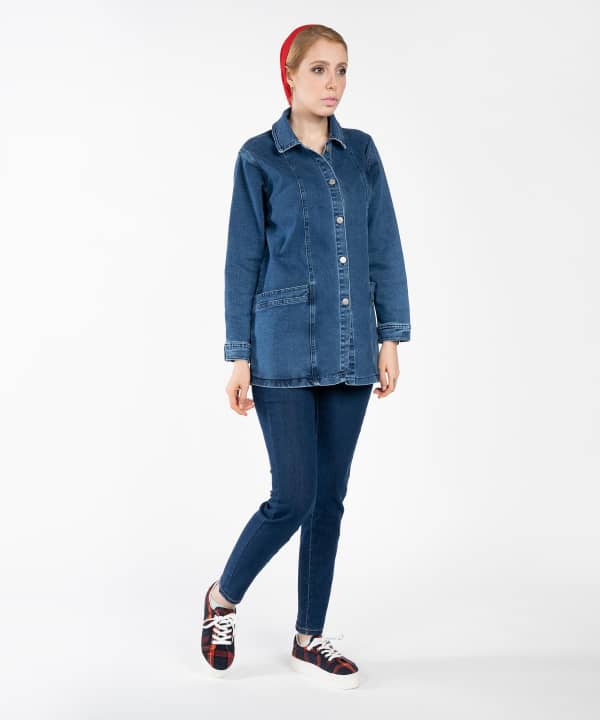 مانتو جین زنانه جوتی جینز Jootijeans کد 11731630 - 3
