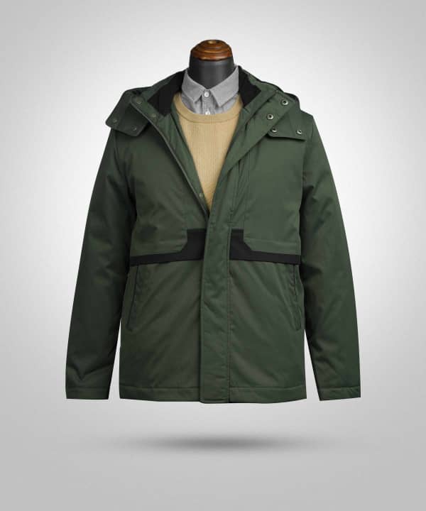 کاپشن کلاه دار مردانه جین وست Jeanswest کد 04122504 - 0