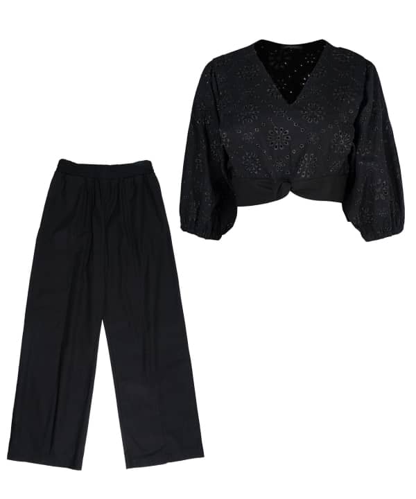 ست بلوز و شلوار بگ زنانه جوتی جینز JootiJeans کد 22732S83 - 0
