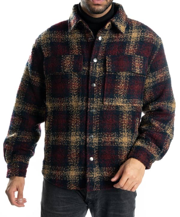 کاپشن چهارخانه مردانه جوتی جینز JootiJeans کد 23531061 - 0