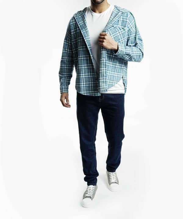 پیراهن کلاه دار مردانه جوتی جینز JootiJeans کد 23531018 - 0