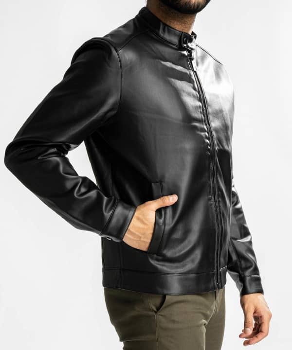 کت چرم مردانه جوتی جینز Jooti Jeans کد 23522109 - 4