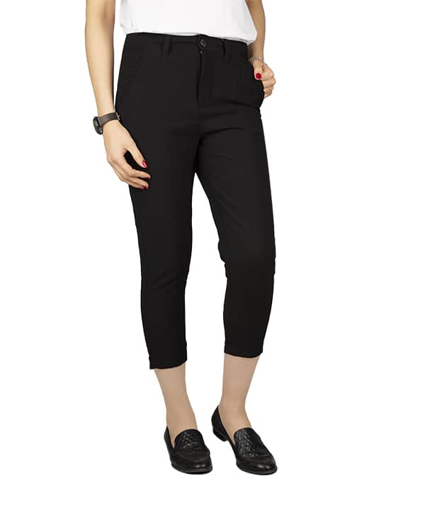 شلوار راسته مشکی زنانه جین وست Jeanswest - 1