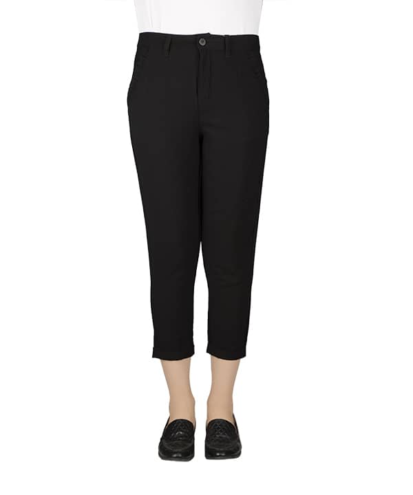 شلوار راسته مشکی زنانه جین وست Jeanswest - 0