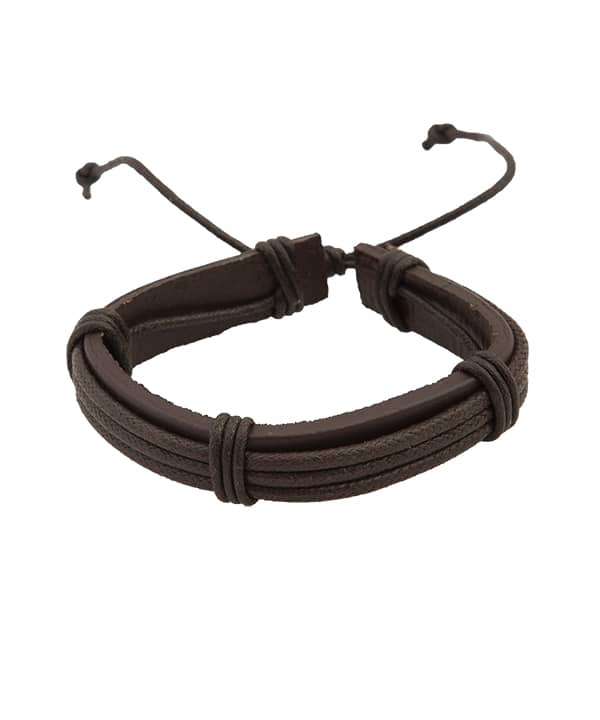 دستبند چرم و مهره مردانه جوتی جینز Jootijeans - 1