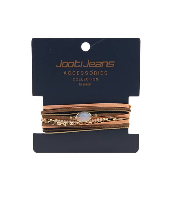 دستبند زنانه جیر و کریستال جوتی جینز Jootijeans - 0