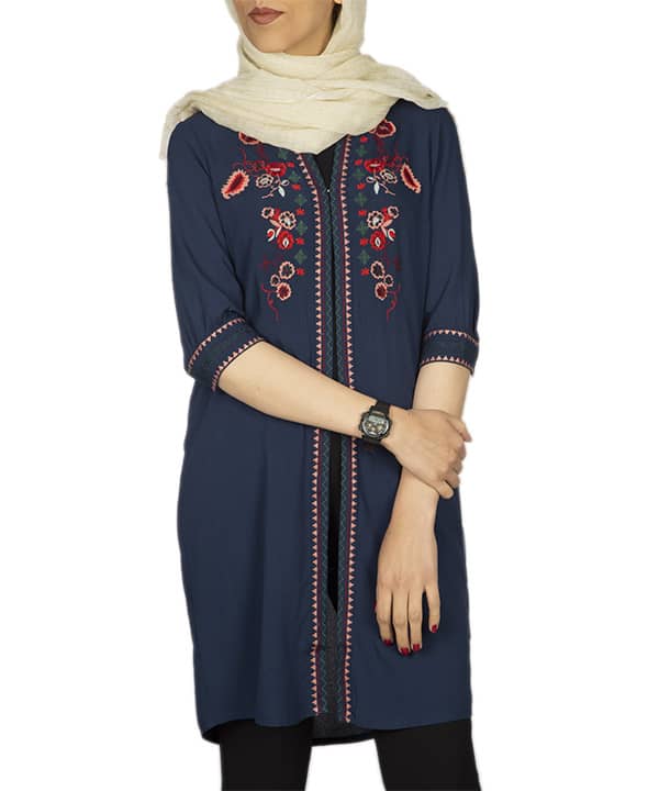 مانتو گلدوزی شده زنانه جوتی جینز Jootijeans - 2