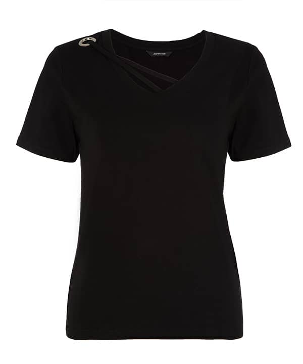 تیشرت زنانه یقه هفت جین وست Jeanswest - 0