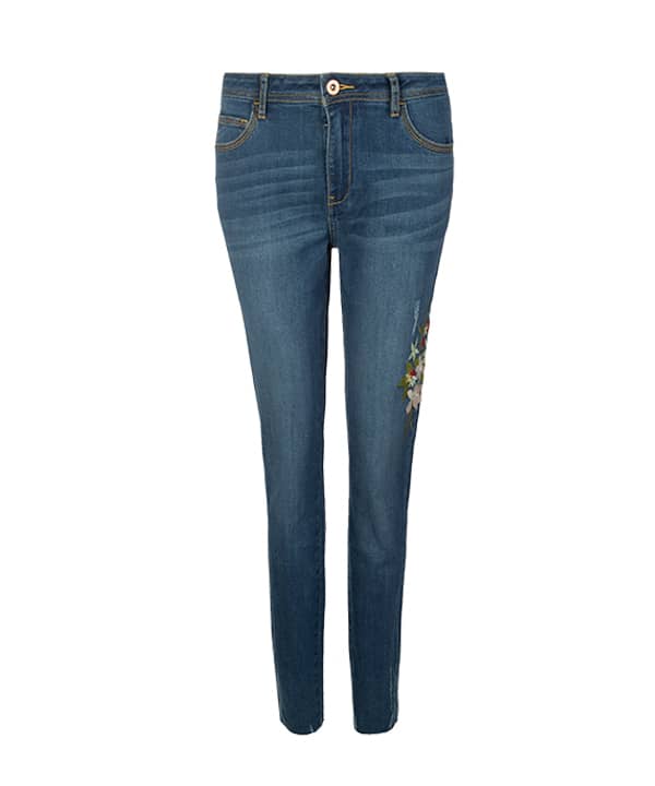 شلوار جین زنانه گلدوزی جین وست Jeanswest - 0