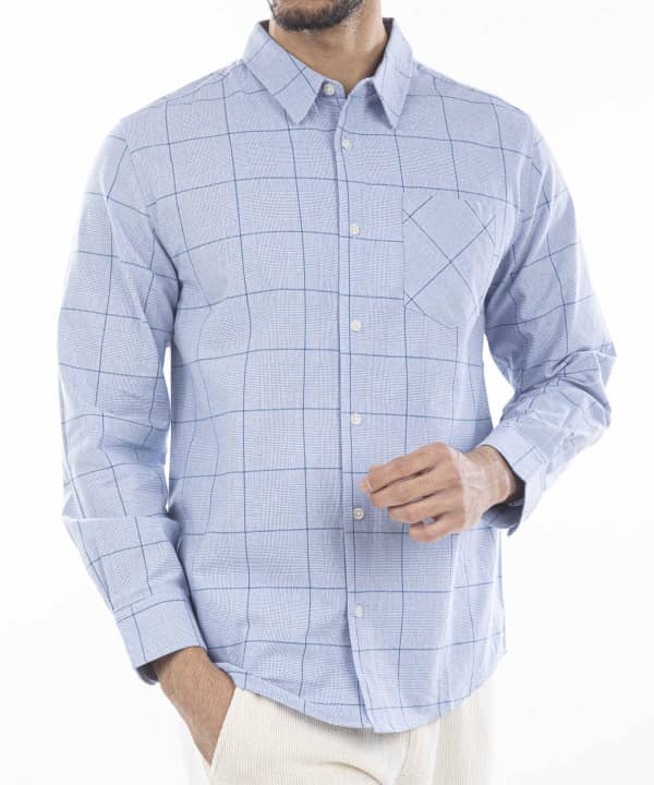 پیراهن آستین بلند لینن مردانه جین وست Jeanswest کد 41131508 - 0