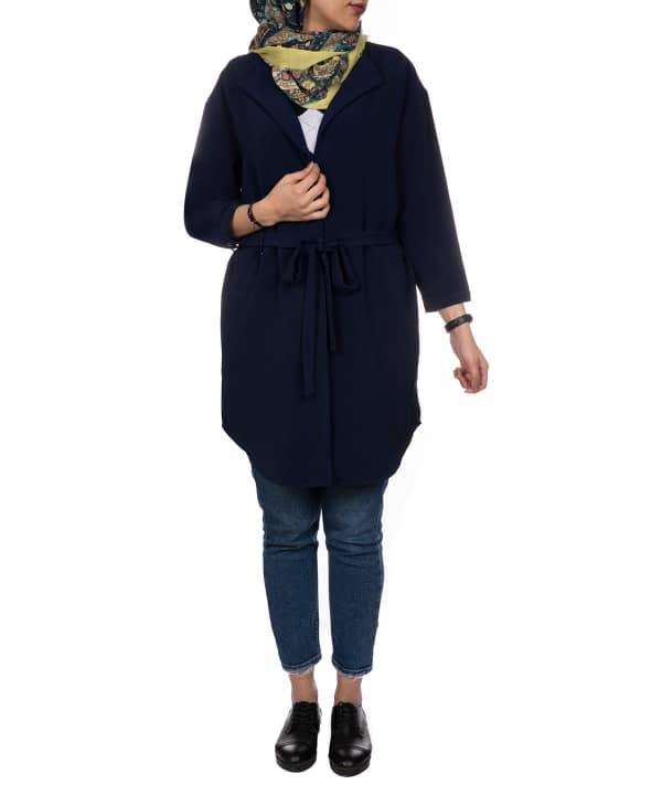 مانتو کمربند دار زنانه جوتی جینز Jootijeans - 0