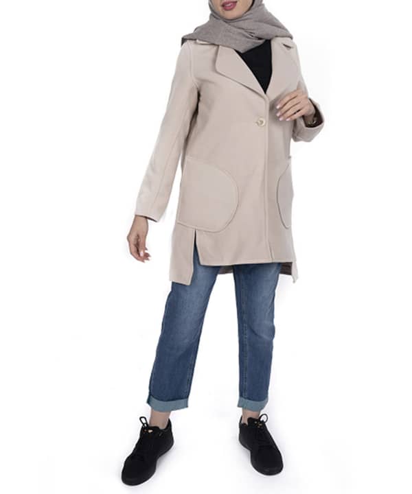 پالتو زنانه یقه انگلیسی جوتی جینز Jootijeans - 0