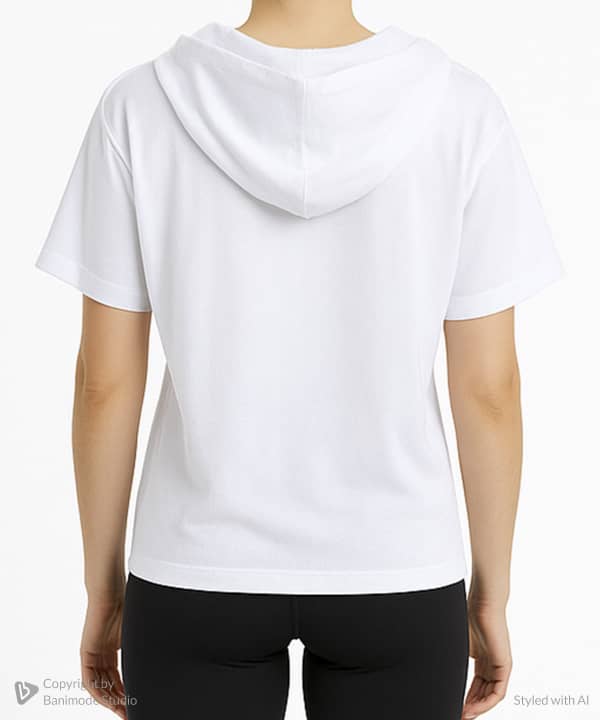 هودی آستین کوتاه زنانه جوتی جینز Jooti Jeans کد 51773428 - 1
