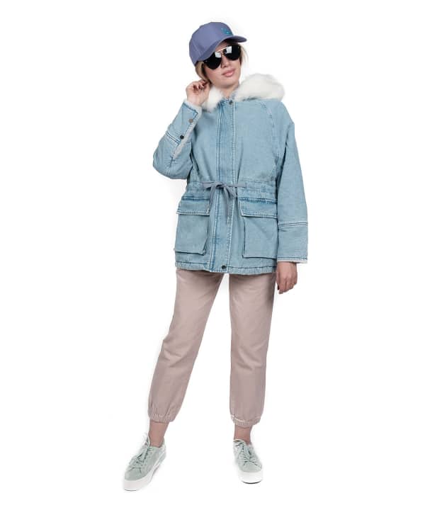 کاپشن جین زنانه جین وست Jeanswest کد 94222551 - 1