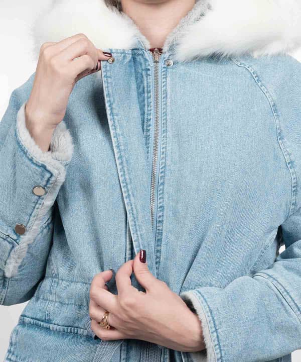 کاپشن جین زنانه جین وست Jeanswest کد 94222551 - 5