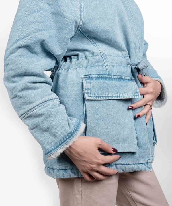 کاپشن جین زنانه جین وست Jeanswest کد 94222551 - 7
