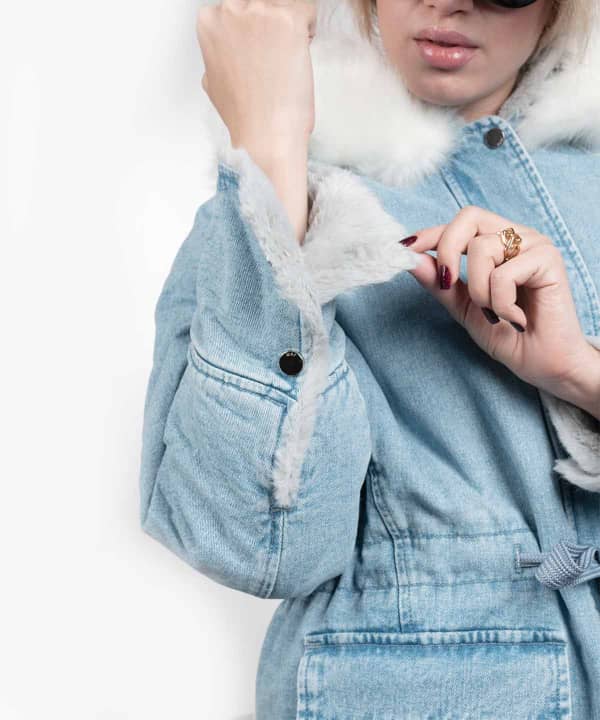 کاپشن جین زنانه جین وست Jeanswest کد 94222551 - 9
