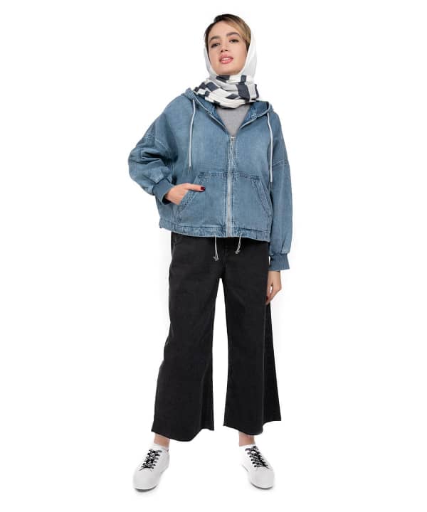 سویشرت جین زنانه جین وست Jeanswest کد 01222552 - 1