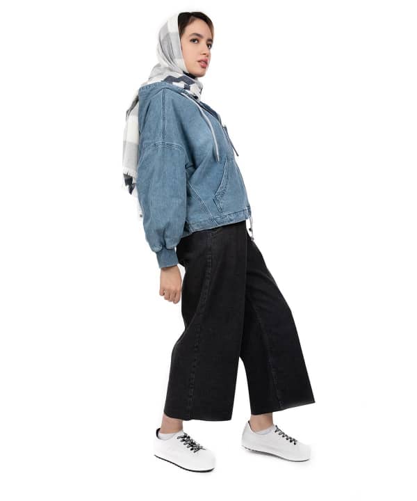 سویشرت جین زنانه جین وست Jeanswest کد 01222552 - 2
