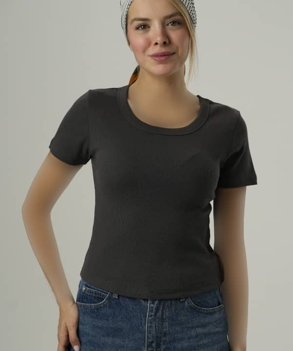 تیشرت زنانه جین وست کد 52273511 - 0
