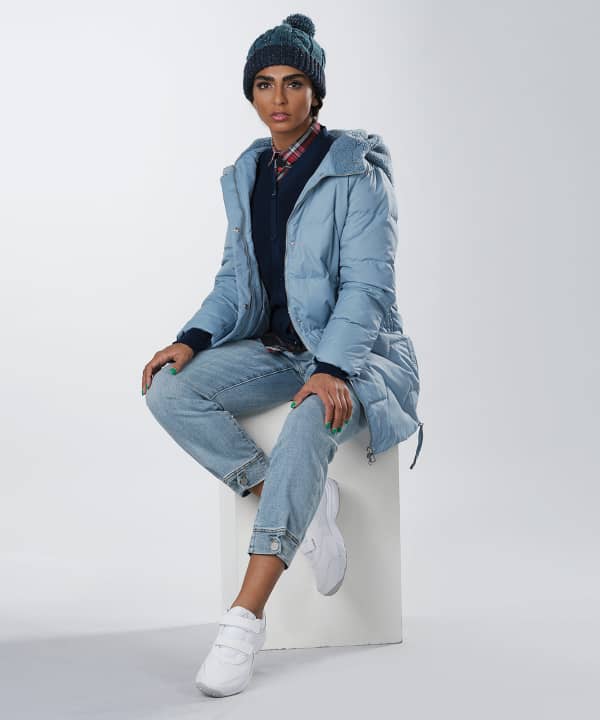 کاپشن کلاه دار زنانه جین وست Jeanswest کد04223506 - 1