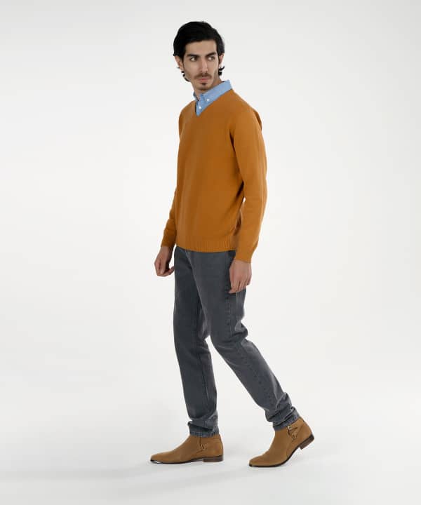 نیم بوت مردانه چرم طبیعی جیر جوتی جینز JootiJeans کد 04851503 - 4
