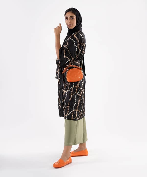 مانتو طرح دار زنانه جوتی جینز JootiJeans کد 01732621 - 3
