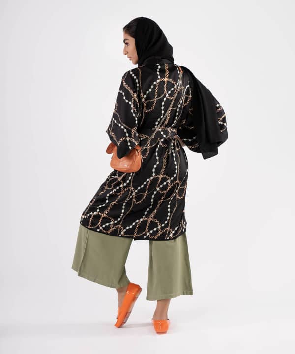 مانتو طرح دار زنانه جوتی جینز JootiJeans کد 01732621 - 5