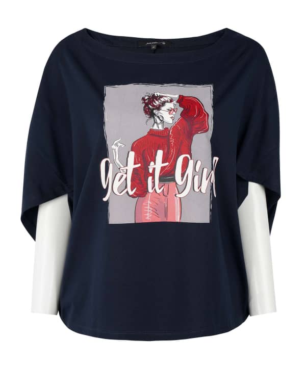تیشرت طرح دار زنانه جوتی جینز JootiJeans کد 11773029 - 0