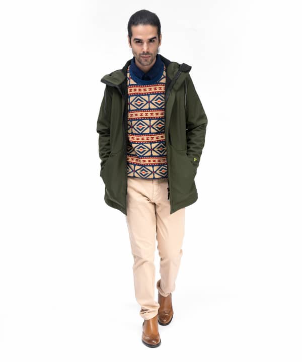 کاپشن کلاه دار مردانه جین وست Jeanswest کد 03122515 - 1