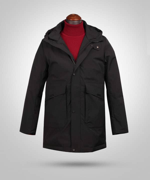 کاپشن کلاه دار مردانه جین وست Jeanswest کد 04122509 - 0