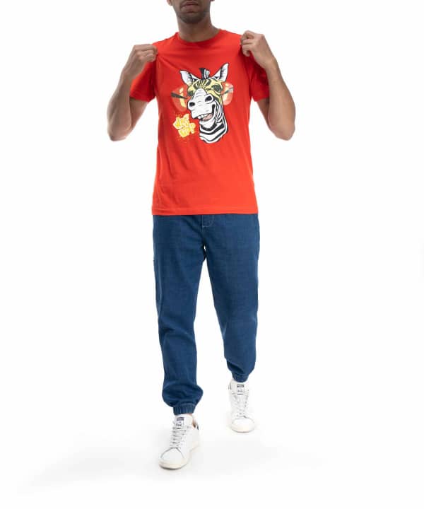 تیشرت طرح دار مردانه جوتی جینز JootiJeans کد 11573012 - 0