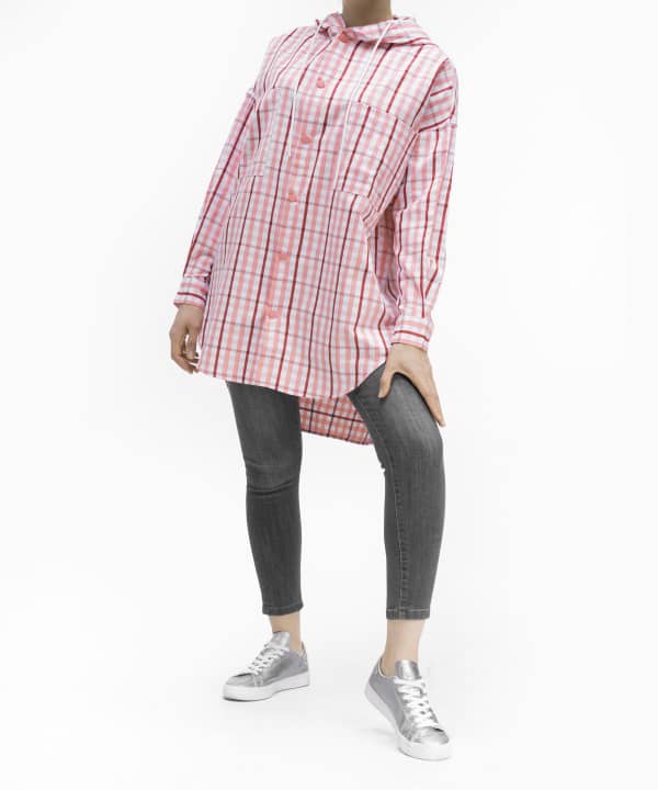 مانتو چهارخانه جوتی جینز JootiJeans کد 11731609 - 4