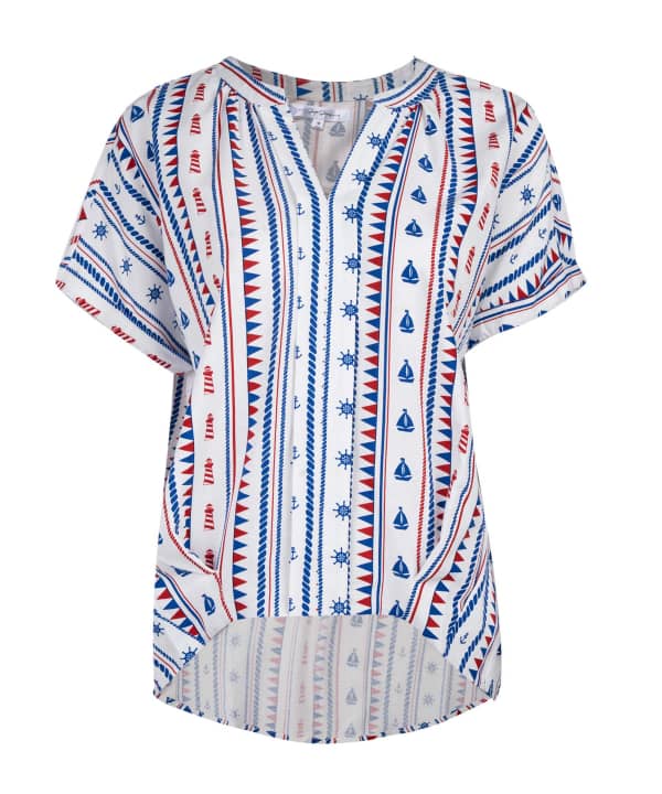 شومیز آستین کوتاه زنانه جوتی جینز Jooti Jeans کد 11732313 - 0
