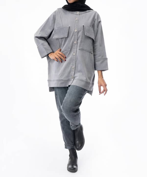 مانتو پاییزه جوتی جینز JootiJeans کد 13731638 - 0