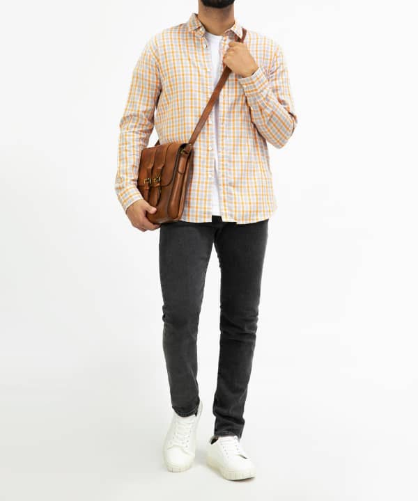 پیراهن چهارخانه مردانه جوتی جینز JootiJeans کد 21531027 - 0