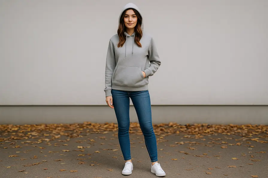 هودی با شلوار جین