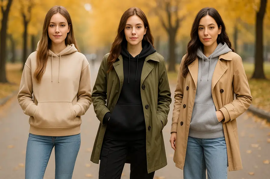 استایل پاییزی با هودی