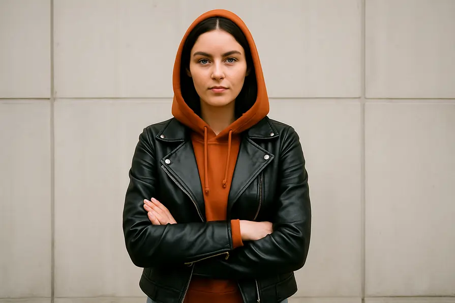 هودی و کت چرم