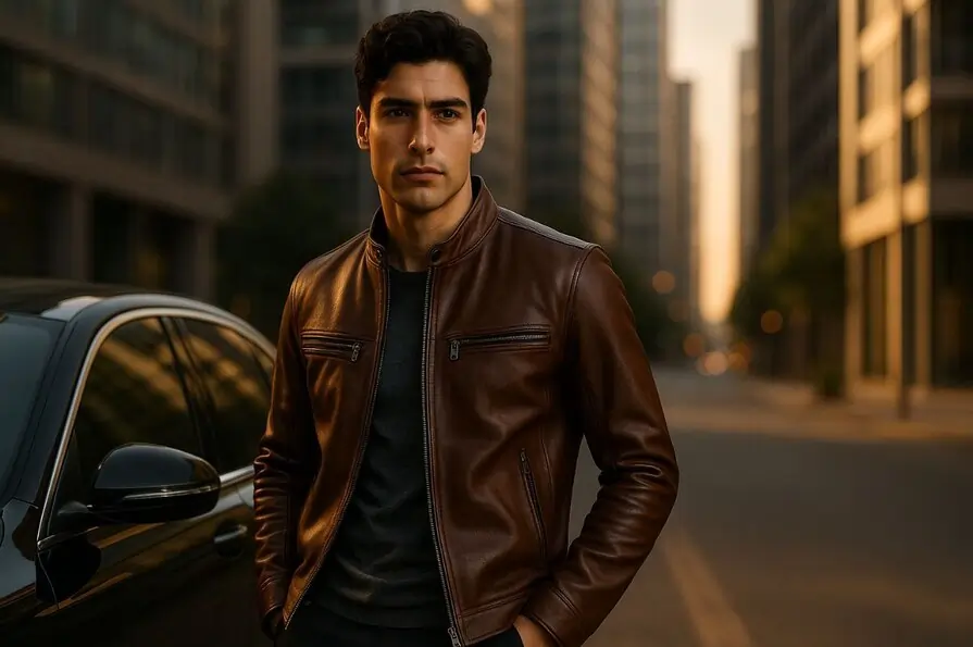 کاپشن چرمی مردانه